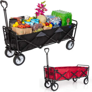 compact folding wagon for lightweight transport