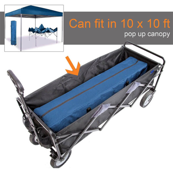 compact folding wagon for lightweight transport