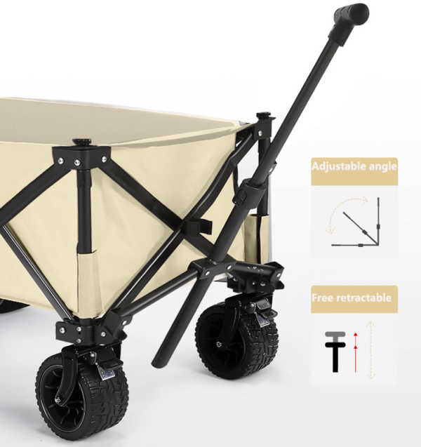 fold up wagon wagon that folds adjustable handle