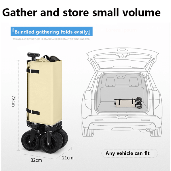 fold up wagon wagon that folds in a trunk