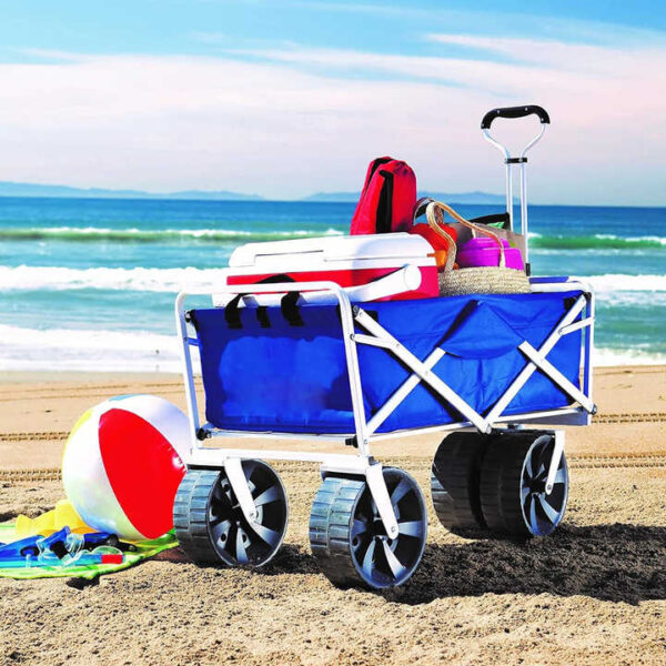 heavy duty beach folding wagon cart